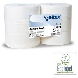 * Celtex tualetes  papīrs Jumbo  Prof 2 kārtas 320m balts (6/336)