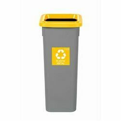 Atkritumu kaste 20L FIT BIN GREY dzeltena plastmasai