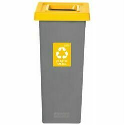 Atkritumu kaste 53L FIT BIN GREY dzeltena plastmasai