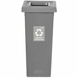 Atkritumu kaste 53L FIT BIN GREY pelēka sadzīves atkritumiem
