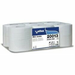 Celtex tualetes  papīrs Mini Jumbo  2 kārtas 130m balts (12/780) $ (LV)