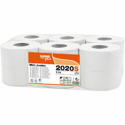 Celtex tualetes papīrs SAVE mini 2 kārtas 150m balts (12/624) (LV)