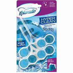 Tualetes bloks Hyper Clean Aqua Splash duopack 2x45g (24)